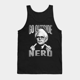 GO OUTSIDE NERD UNCLE BABY BILLY WHITE Tank Top